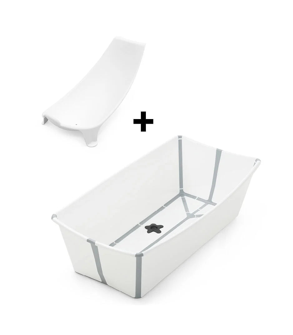 Combo Bañera Flexibath XL Stokke Blanca + Soporte