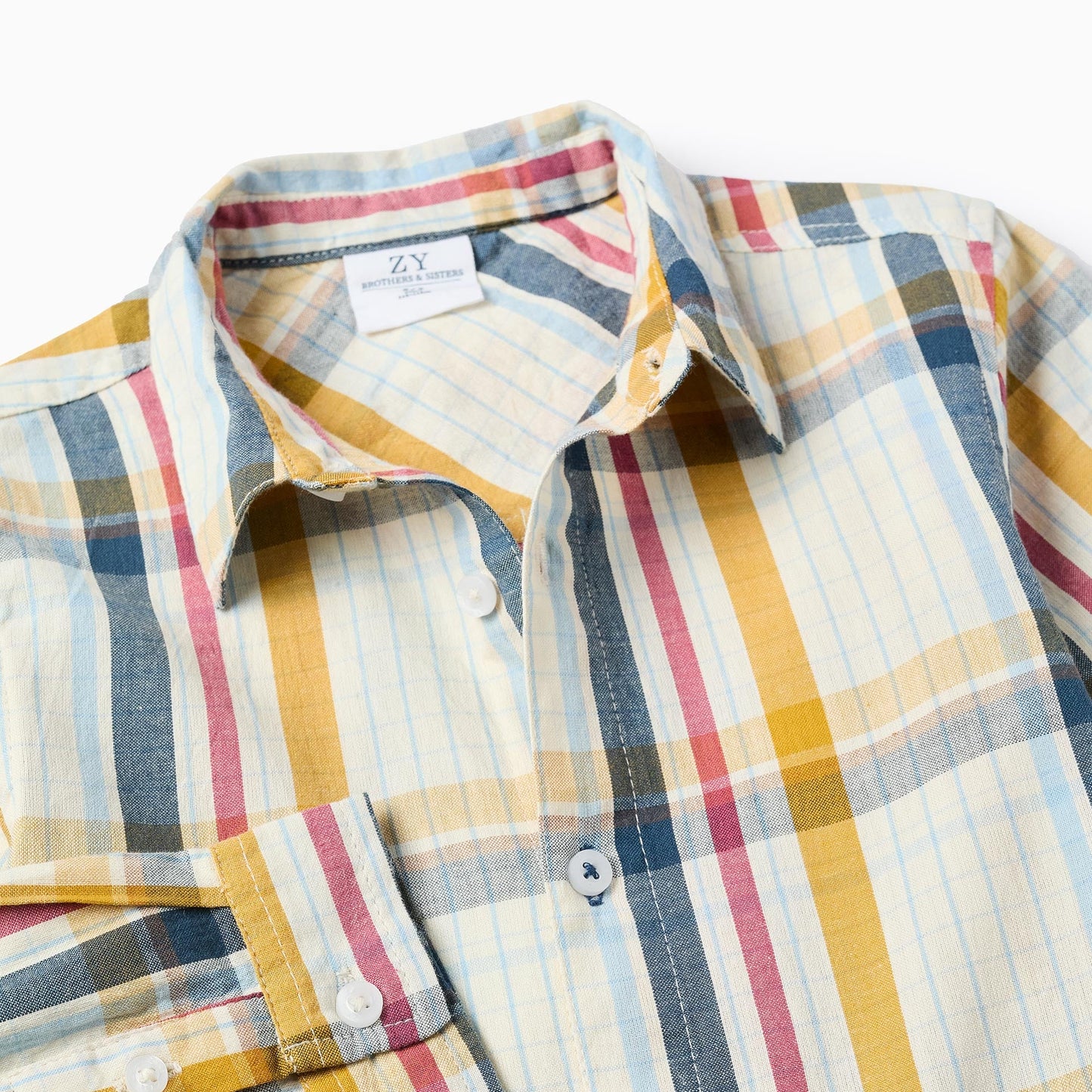 Camisa ML Zippy a Cuadros 'B&S' Multicolor