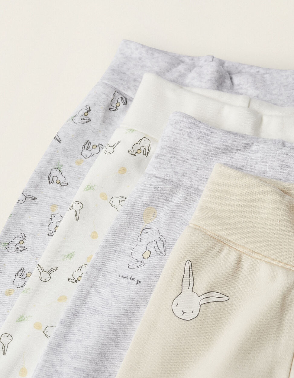 Pack de 4 Pantalones Zippy Conejito