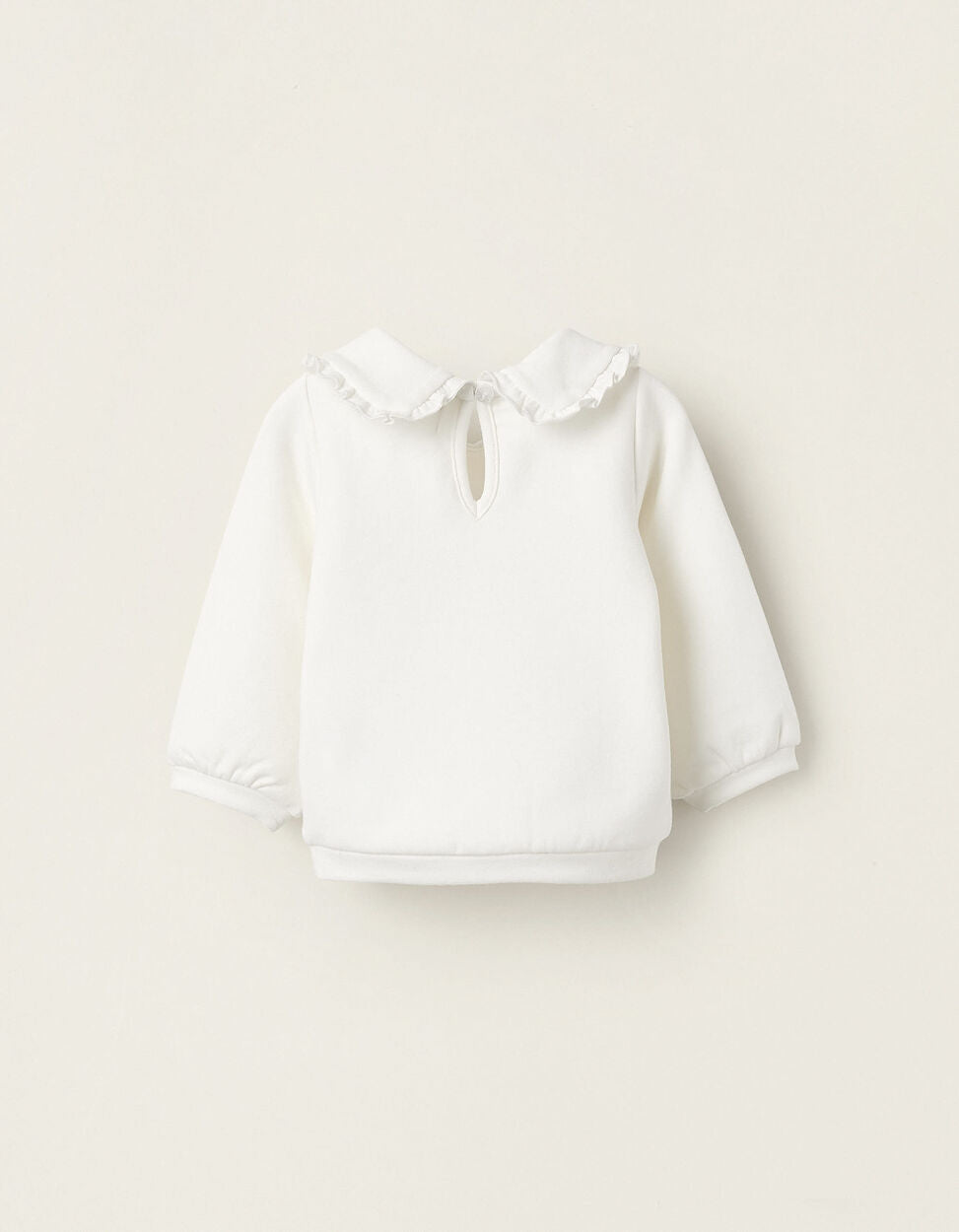 Buzo con cuello Zippy Blanco