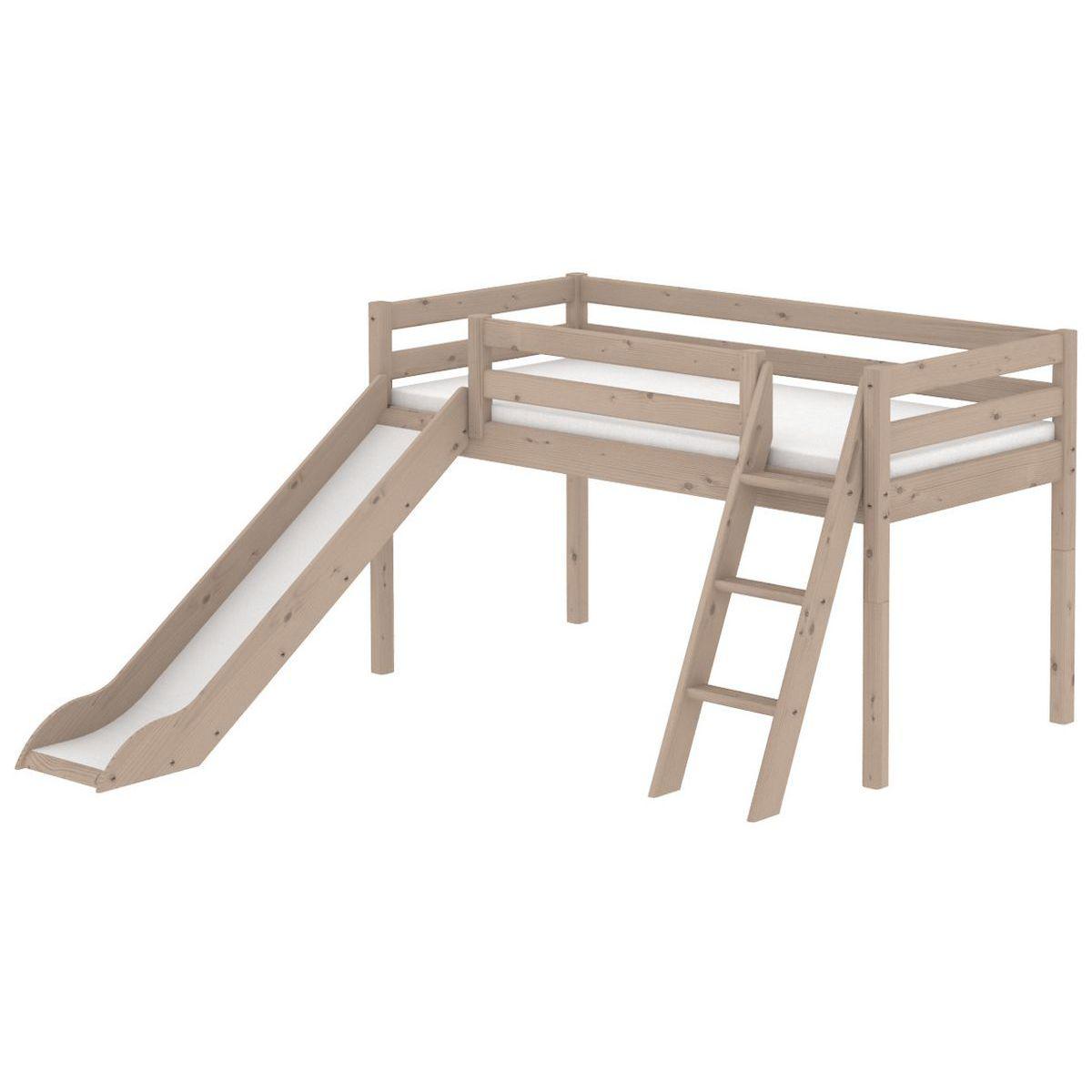 Cama con Tobogan Terra, escalera inclinada