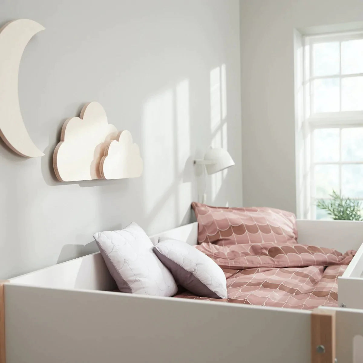 Cama Media Alta NOR con escalera inclinada y Tobogan