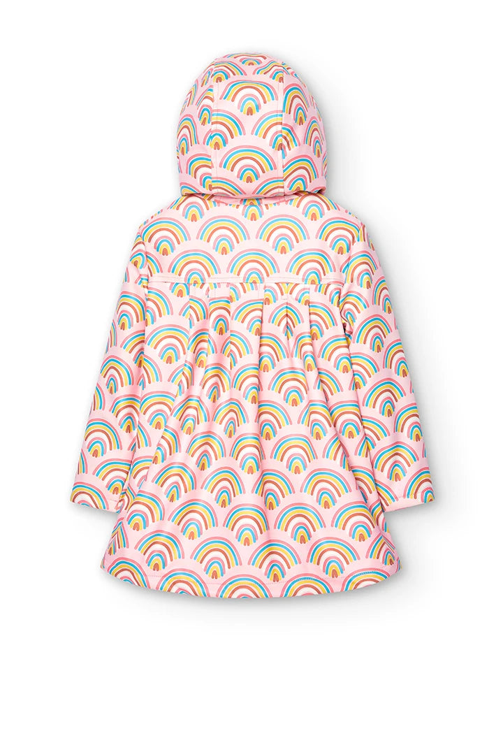 Impermeable con Fleece Boboli Arcoiris