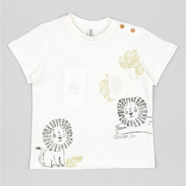 Camiseta MC Losan Leon Beige