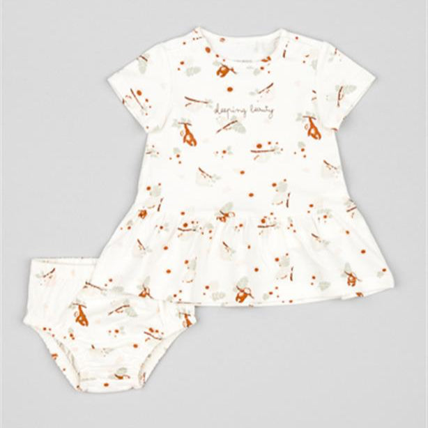 Vestido Losan Estampado Oso Perezoso