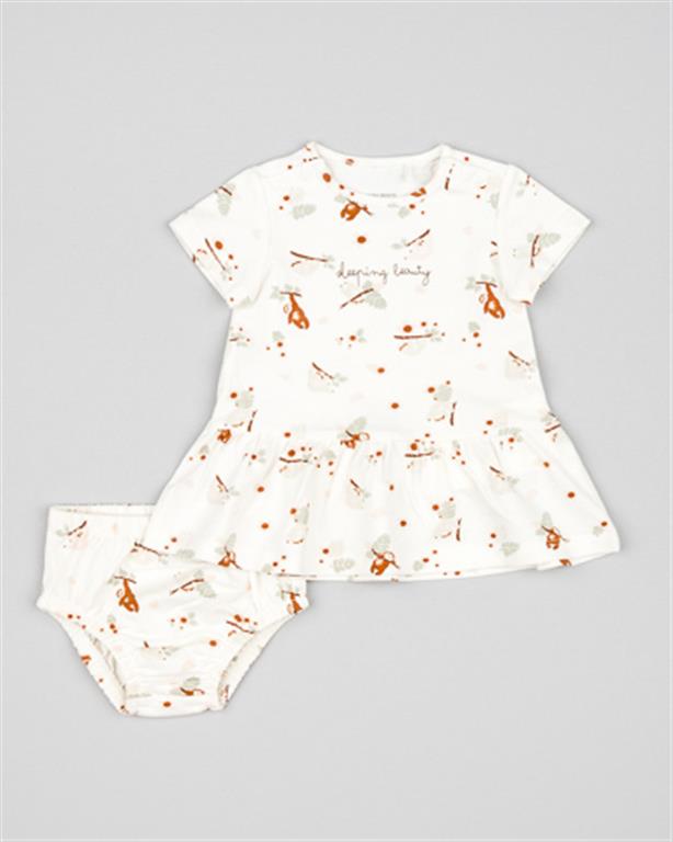 Vestido Losan Estampado Oso Perezoso