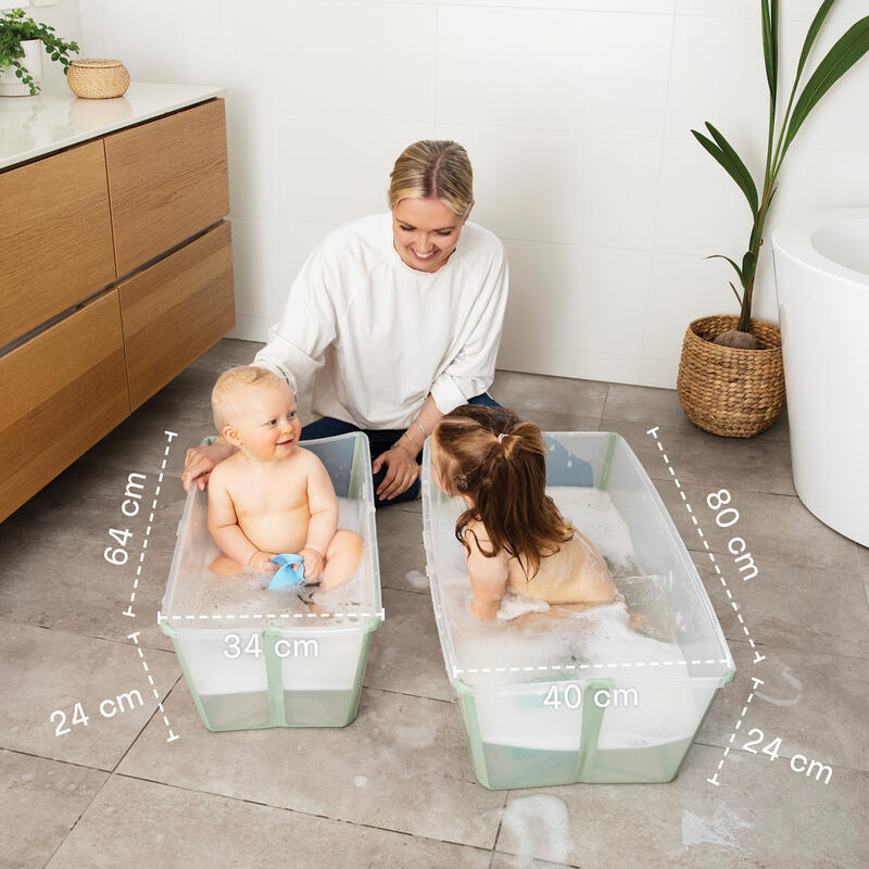 Combo Bañera Flexibath XL Stokke Blanca + Soporte