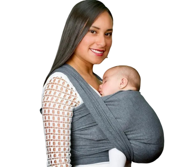 Fular Elástico AYU "Verso" Tono Gris Oscuro