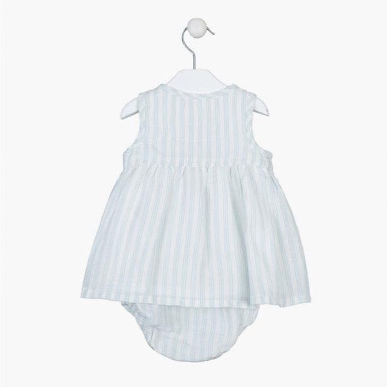 Vestido Lino Losan Mediterraneo Azul Claro
