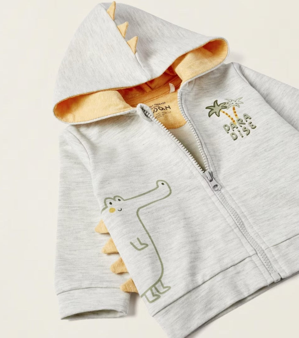 Hoodie Losan Dinosaurio Crudo
