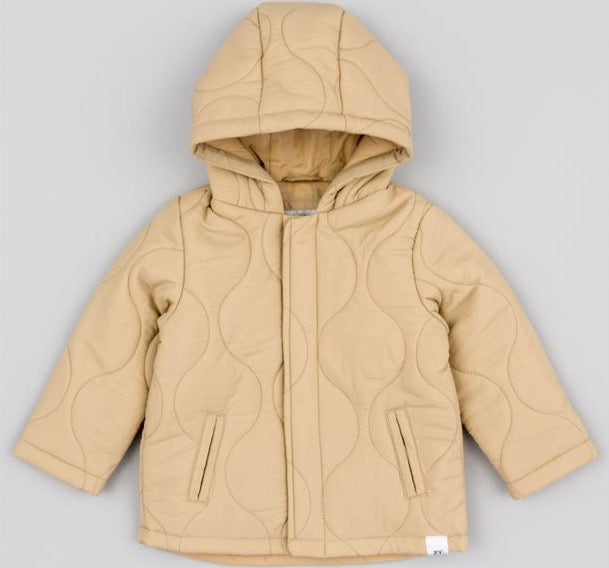 Chaqueta Zippy Ondas Beige