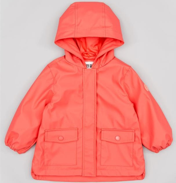 Chaqueta Impermeable Zippy Naranja