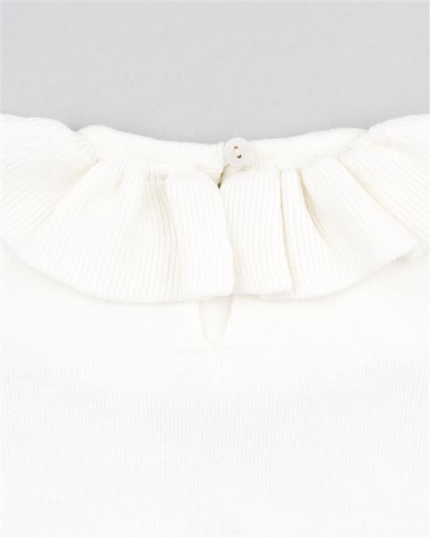 Sweater con Cuello Zippy Blanco