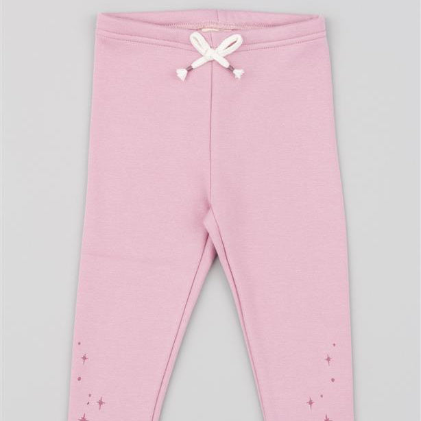 Leggins Algodón Zippy Estrellas Rosa
