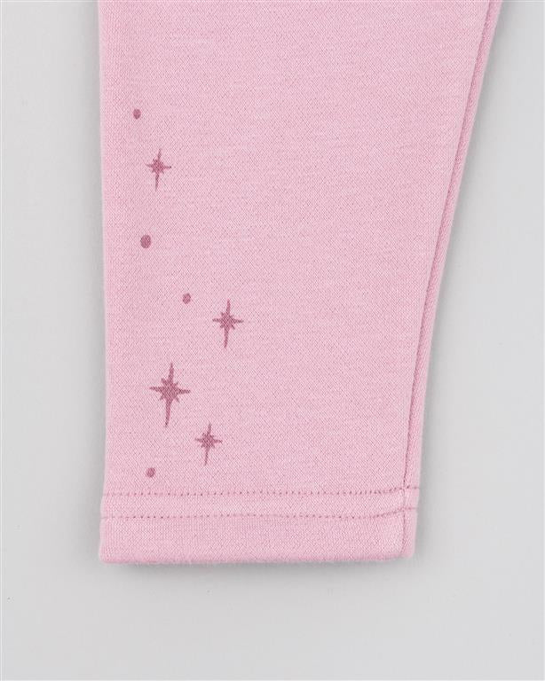 Leggins Algodón Zippy Estrellas Rosa