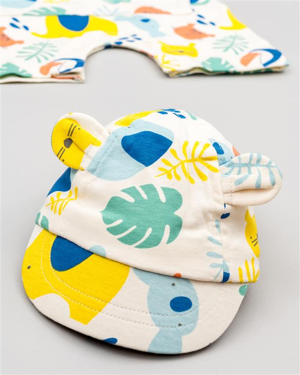 Overol con Gorra Zippy Selva Azul