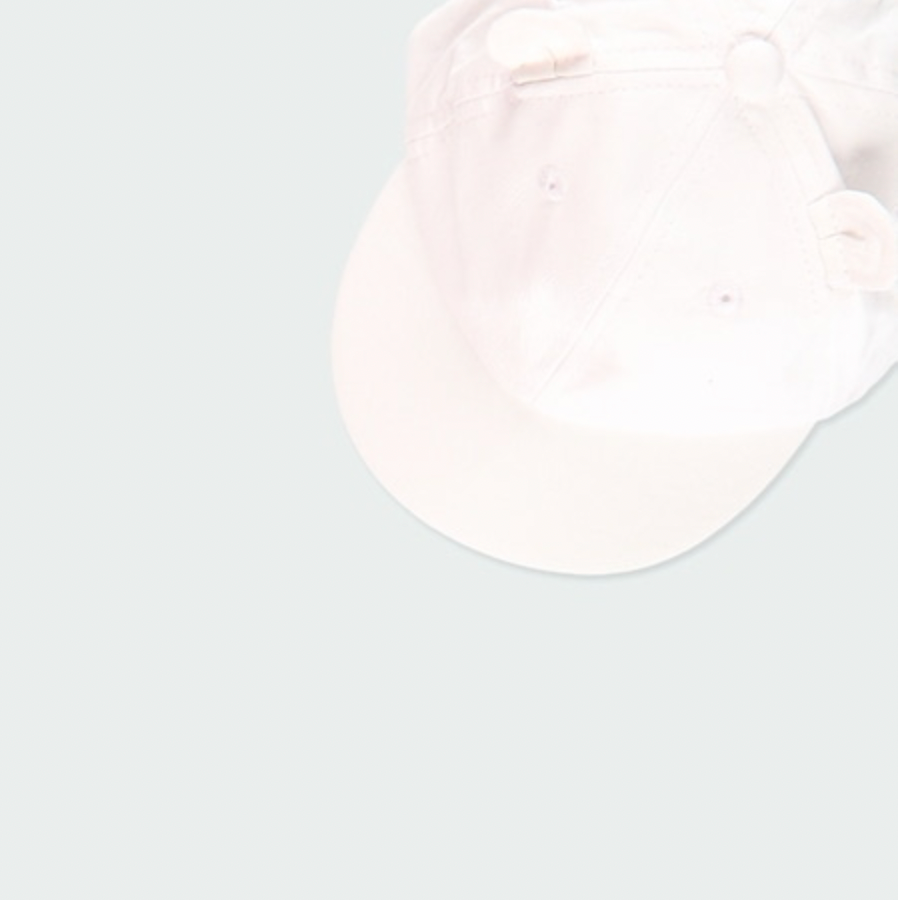 Gorra con Orejitas Boboli Blanca