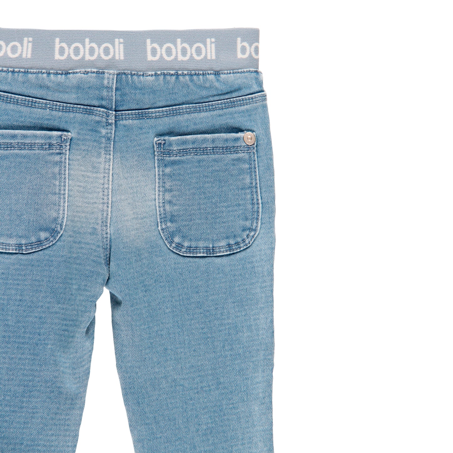 Pantalon Denim Caucho Boboli Bleach Claro