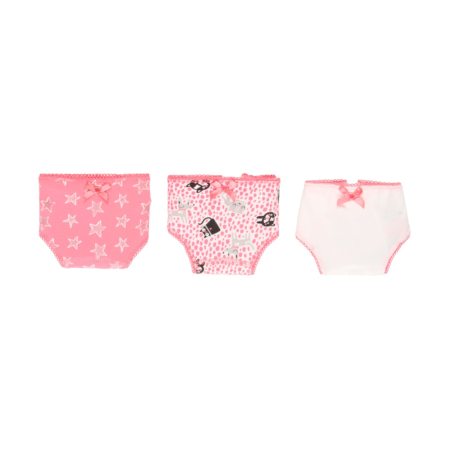 Pack 3 Calzones Boboli Estrellas Rosa