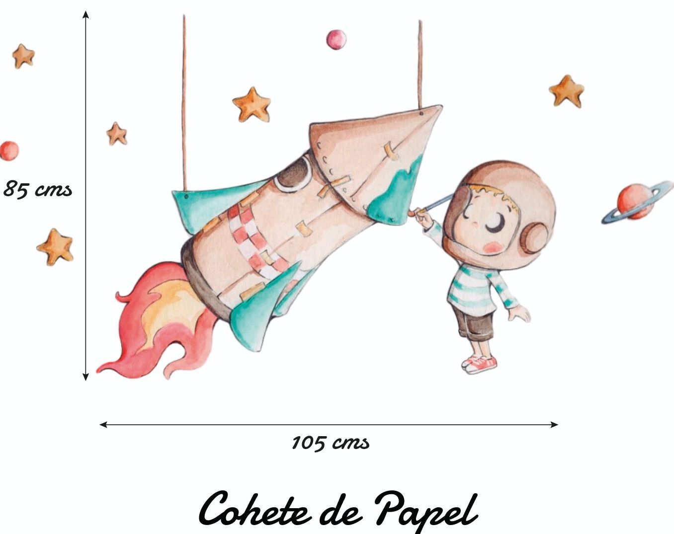 Vinilo Sueños de Cigüeña Cohete de Papel