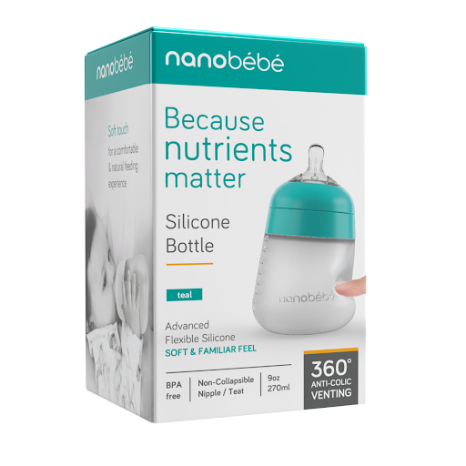 Biberon Flexy Nanobebe Teal 270ml