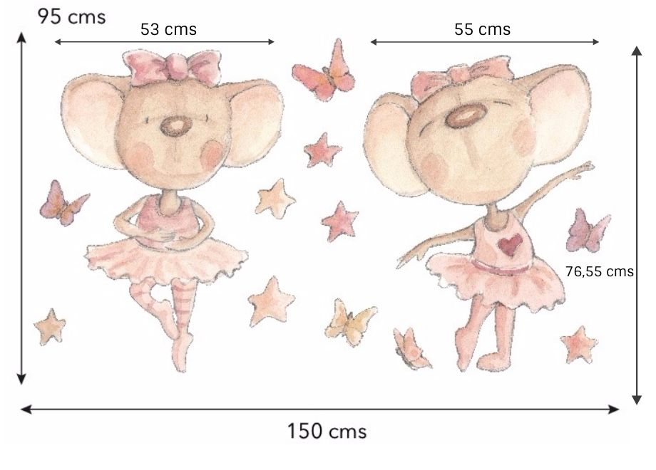 Vinilo Sueños de Cigueña Bailando con mariposas