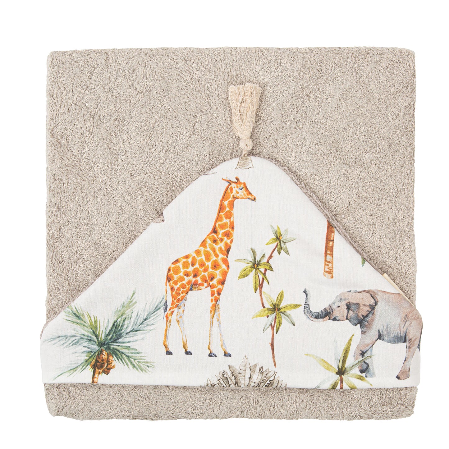 Toalla con Capucha Bimbidreams Africa Beige