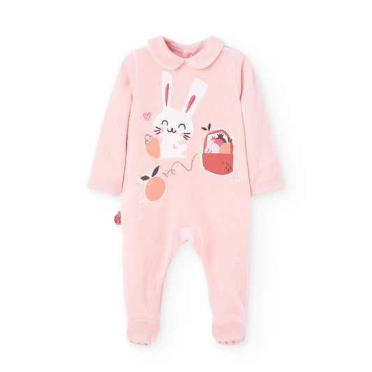 Pijama Terciopelo Boboli Sueños de Otoño Rosa