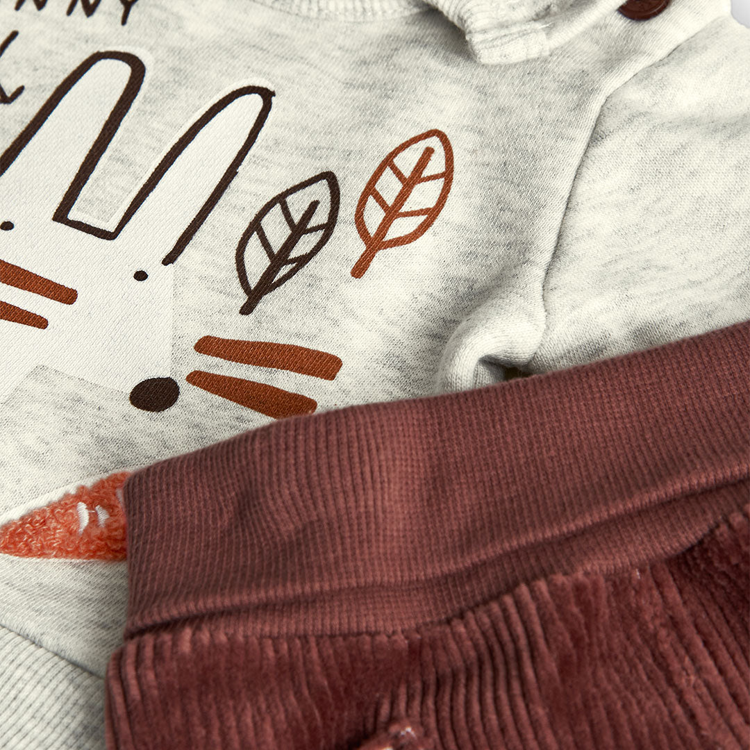 Conjunto Boboli Sueños de Otoño Conejito Crudo