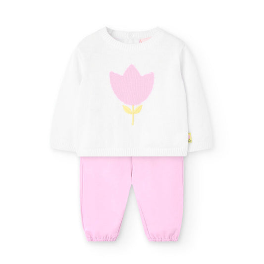 Conjunto Boboli Tulipanes Rosa