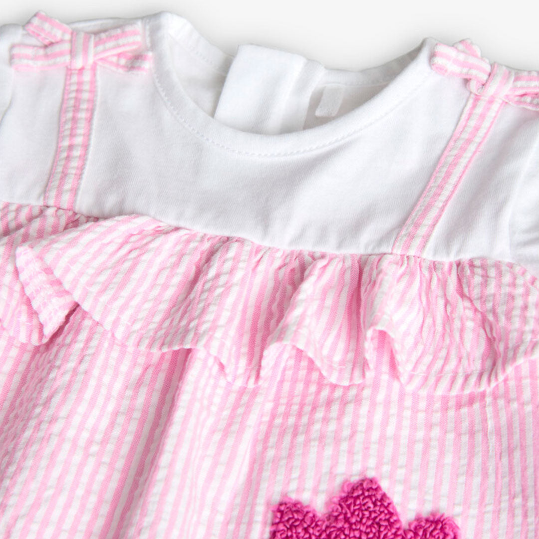 Vestido con Calzon Boboli Tulipanes Rosa