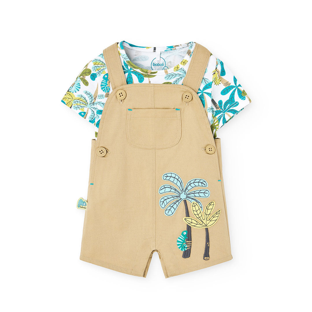 Overol con Camiseta Boboli Naturaleza Verde