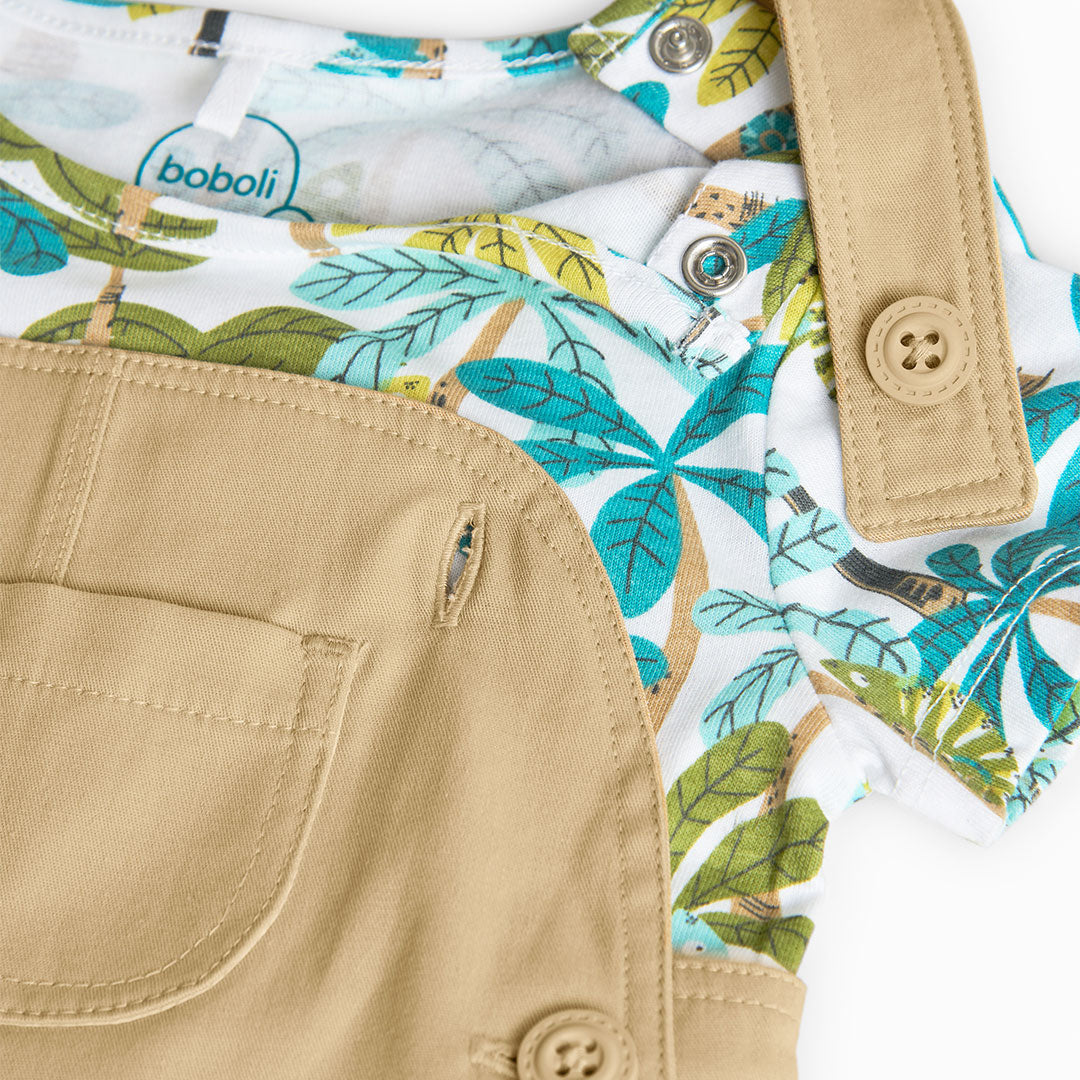 Overol con Camiseta Boboli Naturaleza Verde