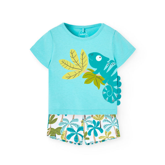 Conjunto Camiseta y Shorts Boboli Naturaleza Verde