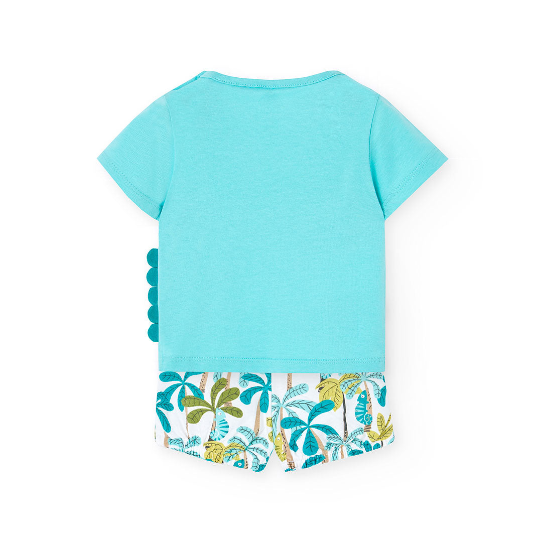 Conjunto Camiseta y Shorts Boboli Naturaleza Verde