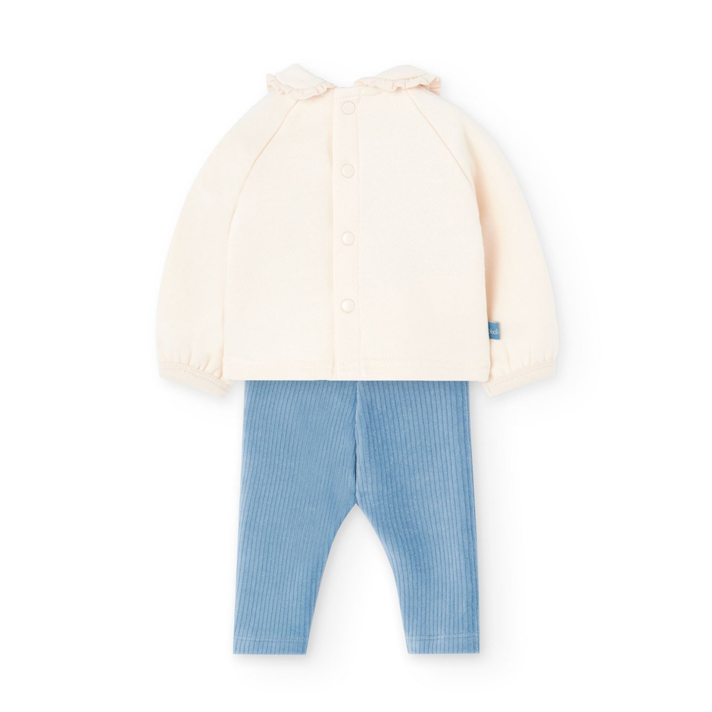 Conjunto Pana Boboli Flores Crudo