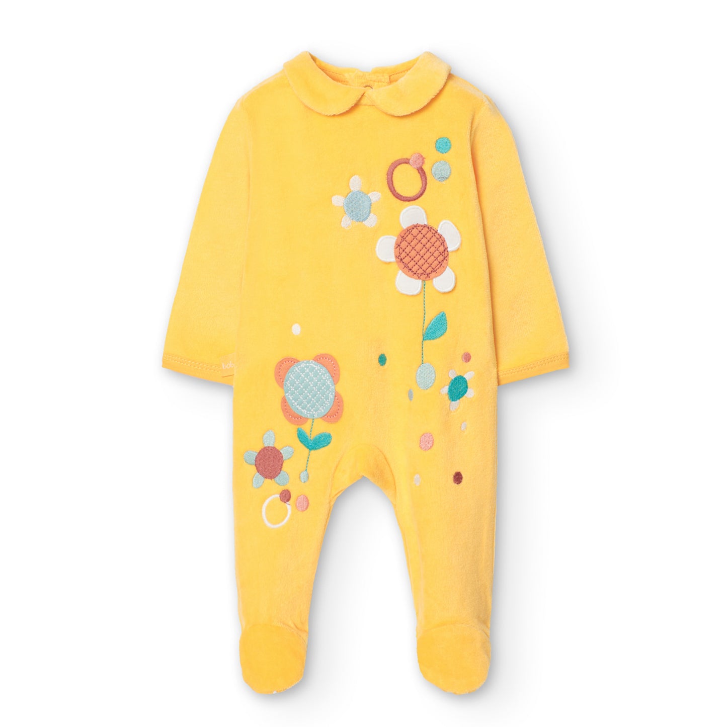 Pijama Terciopelo Boboli Dots y Dinos Ambar