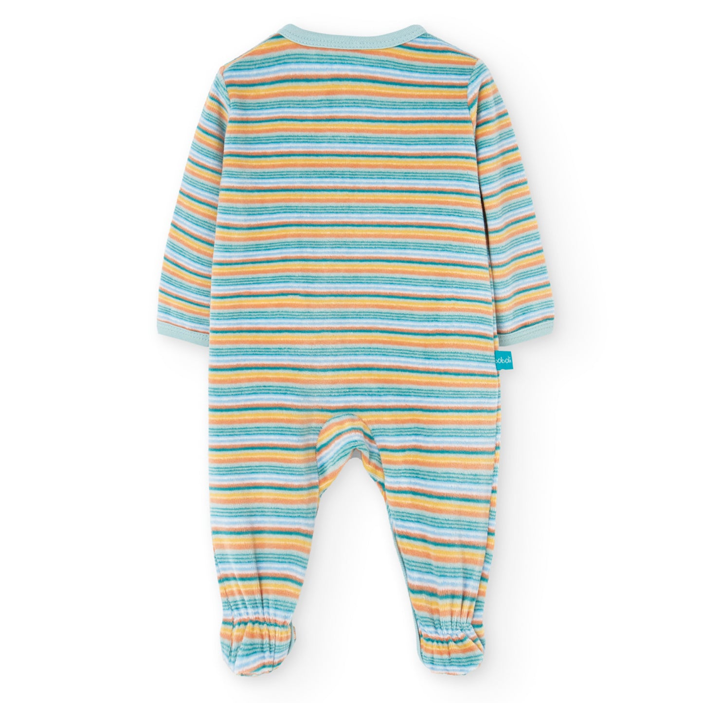Pijama Terciopelo Boboli Dots y Dinos Rayas