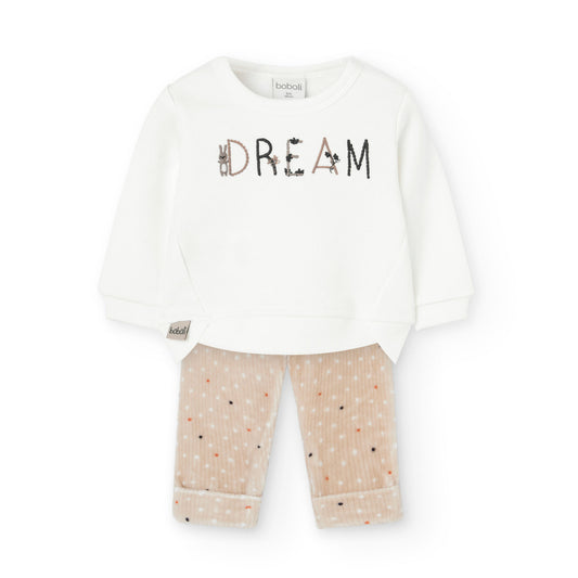 Conjunto Boboli Estampado Topos