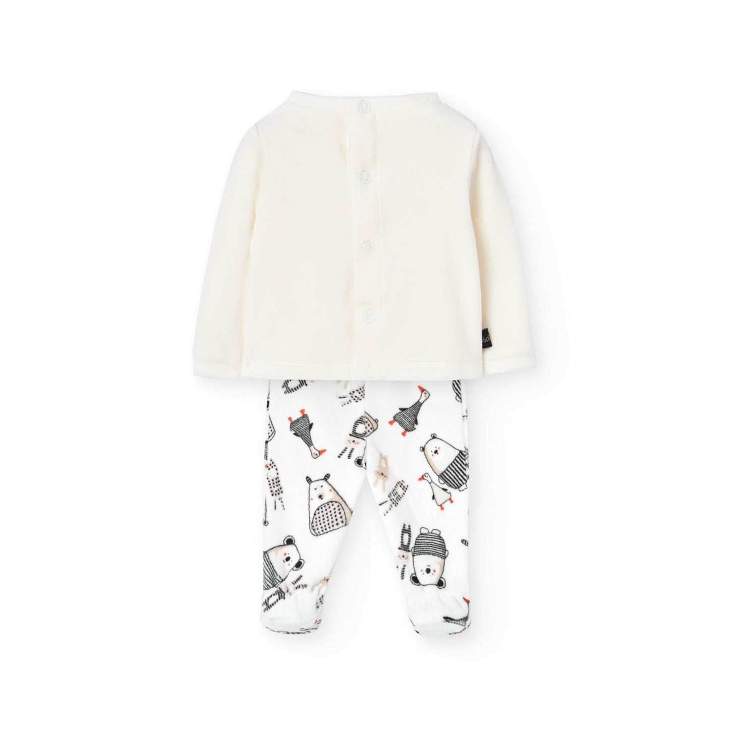 Conjunto Estampado Boboli Animales Blanco