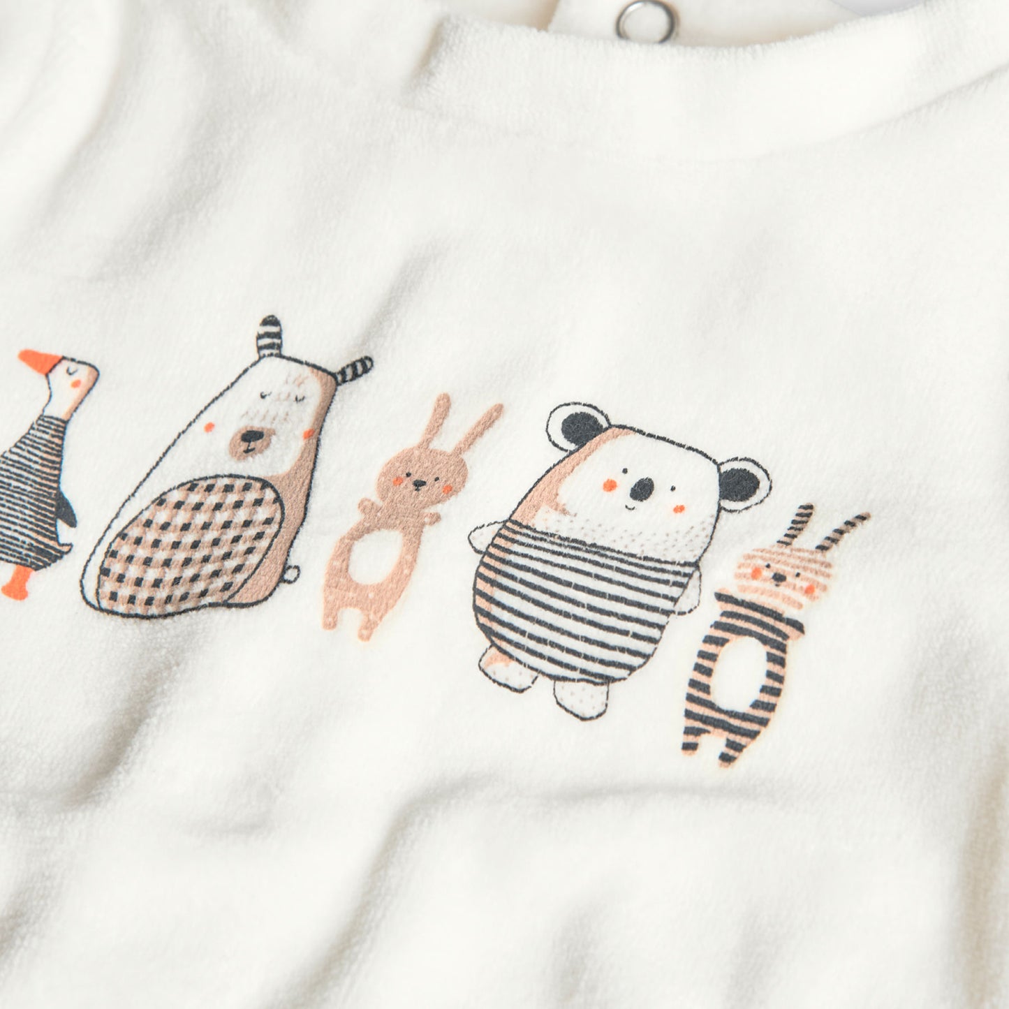 Conjunto Estampado Boboli Animales Blanco