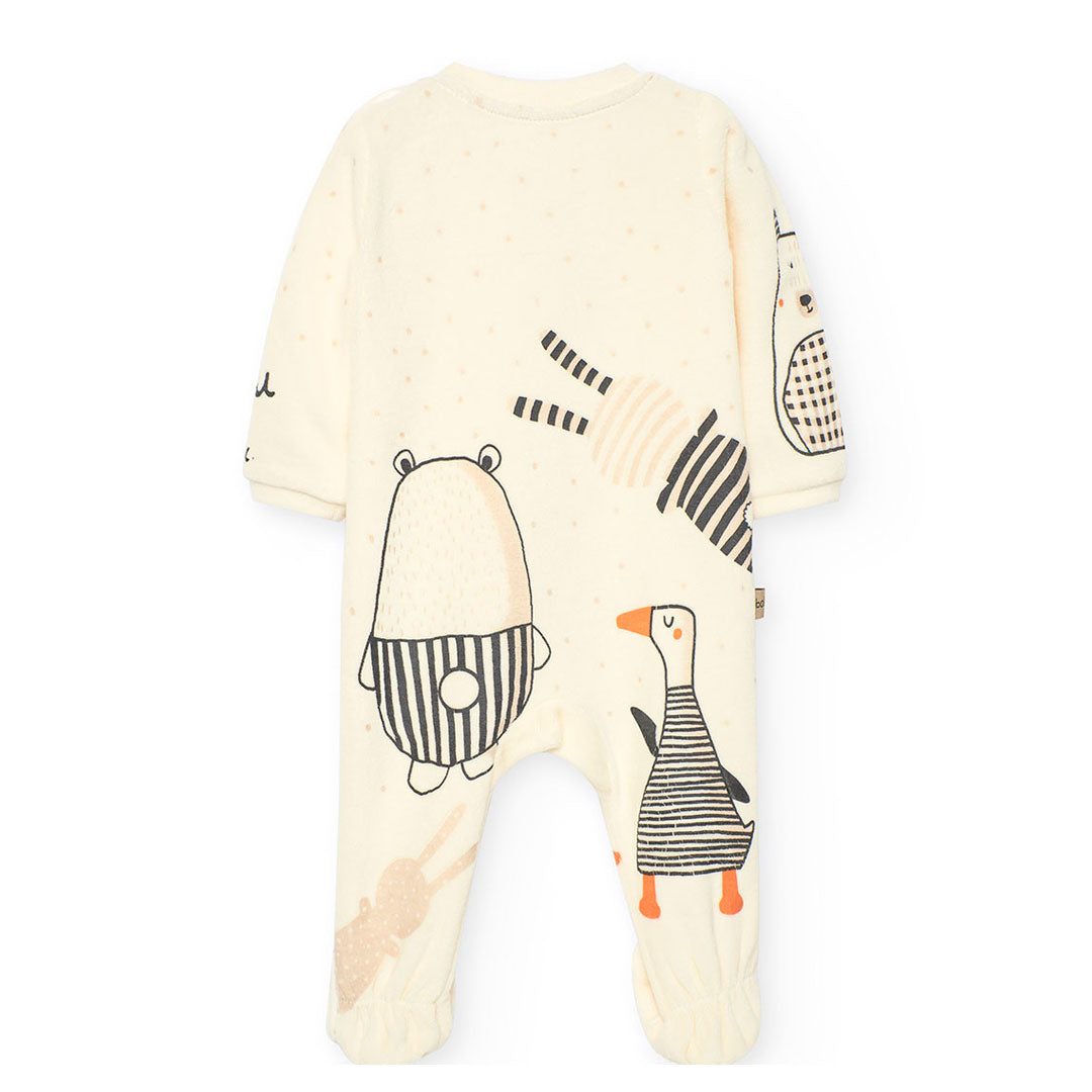 Pijama Terciopelo Boboli Doudou Quack Ivory
