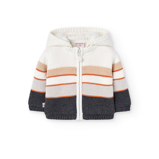 Sweater Abrigado Boboli Doudou Rayas