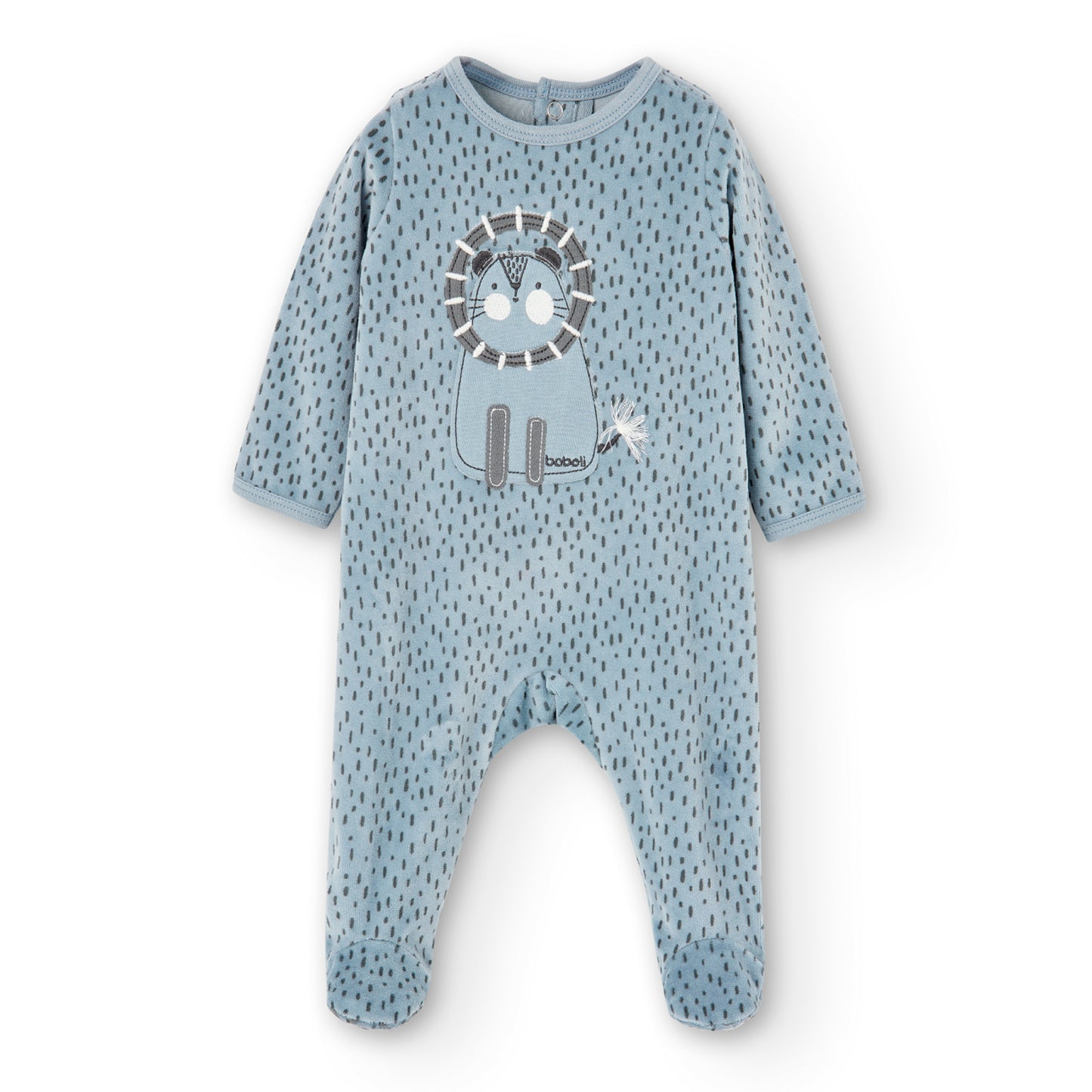 Pijama Terciopelo Boboli Leon Azul