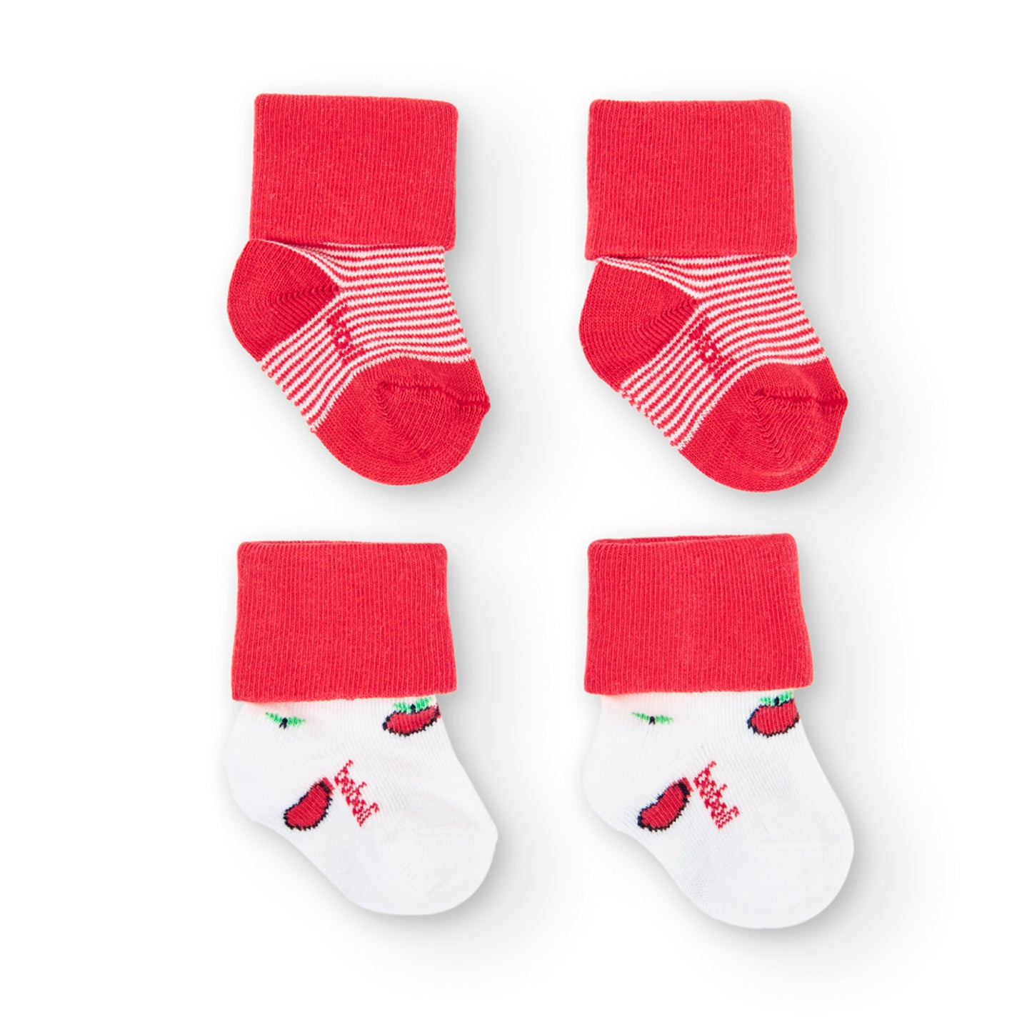 Medias Bebe Boboli Rojas