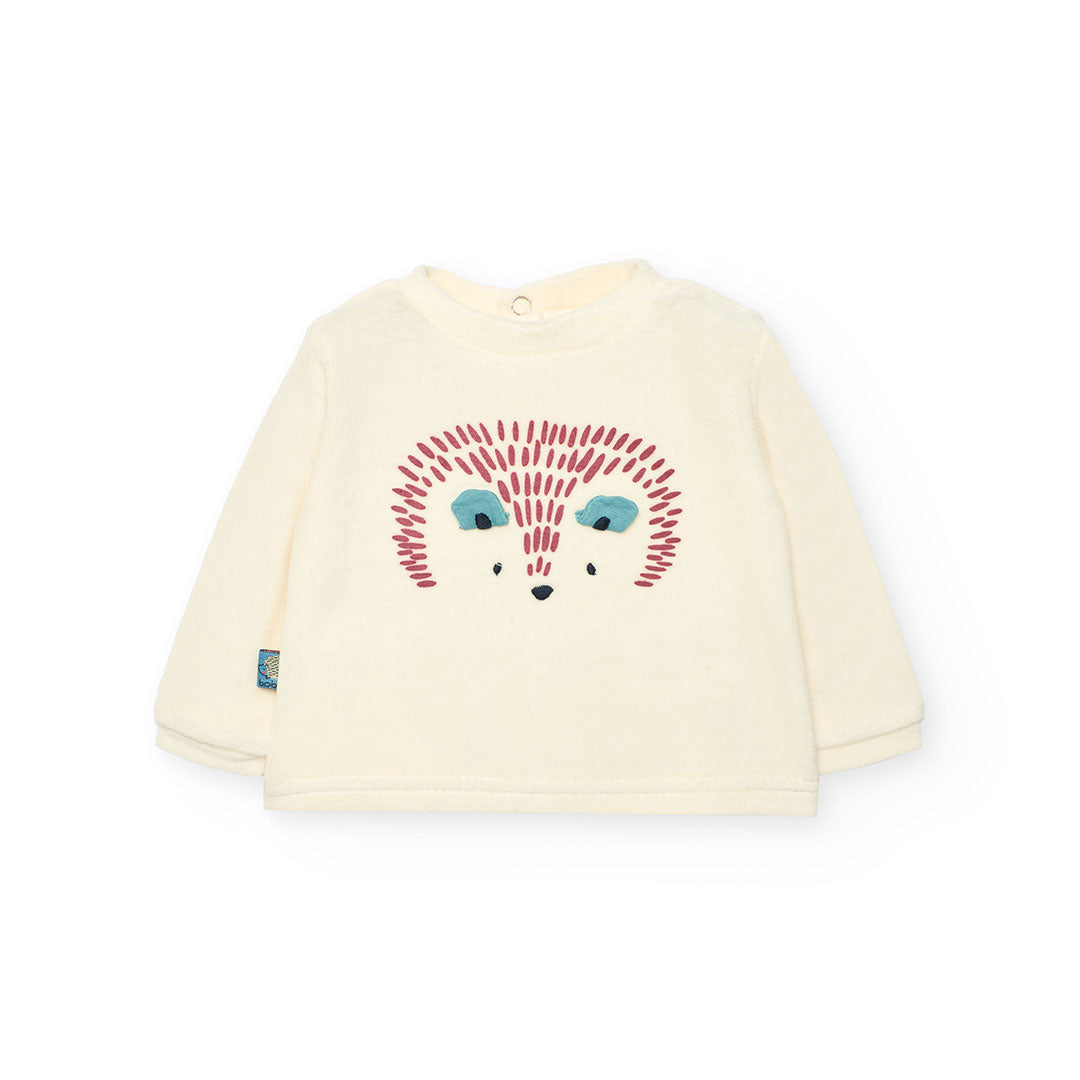 Conjunto Terciopelo Boboli Erizo Rayas