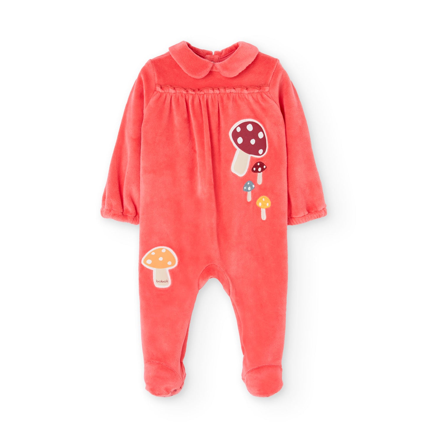 Pijama Terciopelo Boboli Hongos Coral