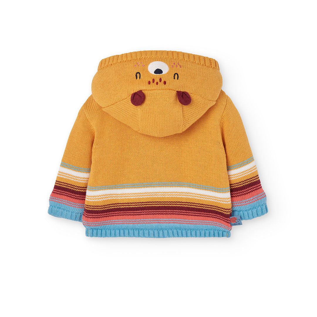 Sweater Abrigado Boboli Rayas Amarillo