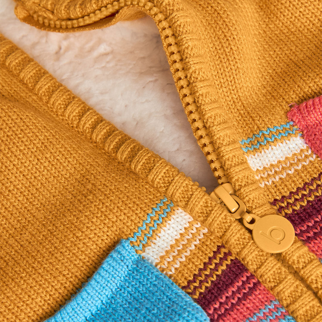 Sweater Abrigado Boboli Rayas Amarillo