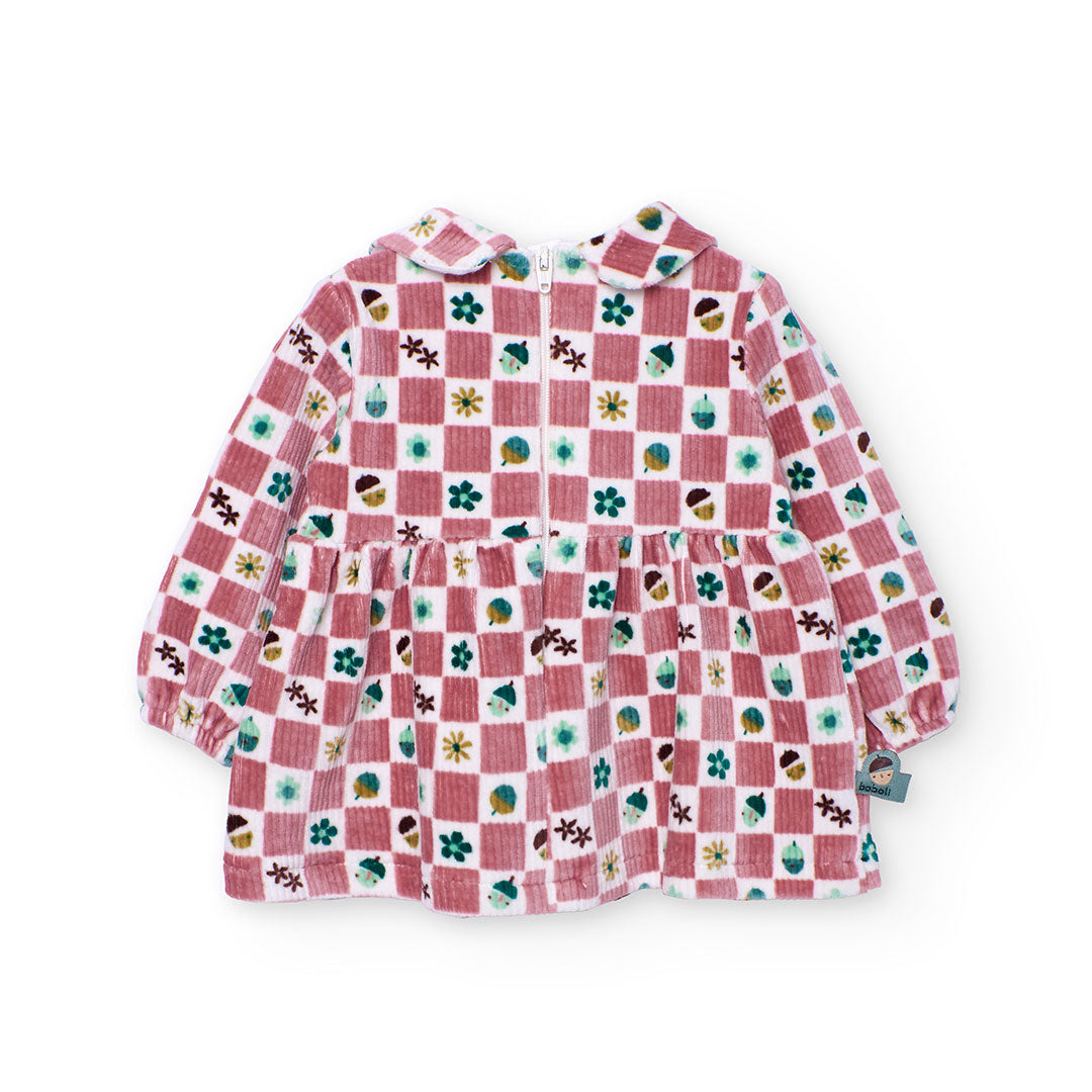 Vestido Pana Boboli Cuadros Rosa